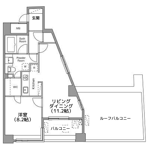 レジディア恵比寿南 - 間取り図