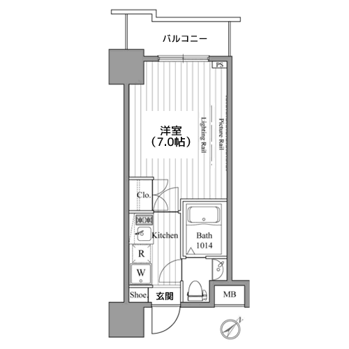 レジディア東銀座 - 間取り図