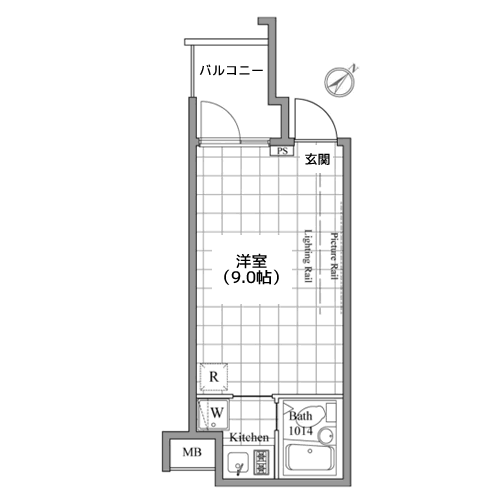 レジディア東銀座 - 間取り図