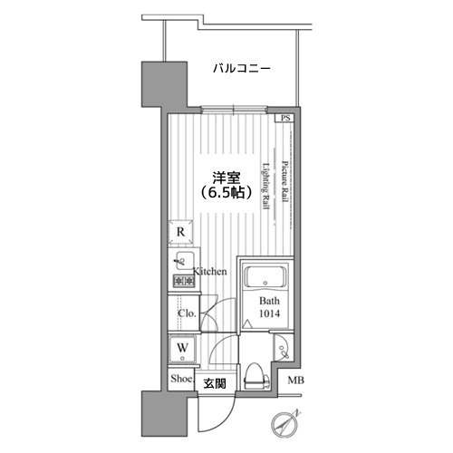 レジディア東銀座 - 間取り図