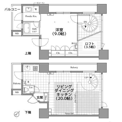 レジディア東銀座 - 間取り図