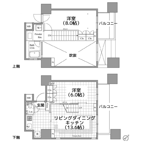 レジディア東銀座 - 間取り図