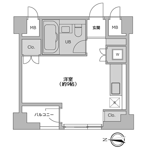 レジディア自由が丘Ⅱ - 間取り図