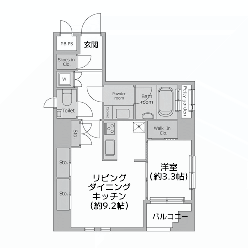 レジディア神田 - 間取り図