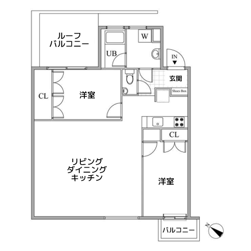レジディア目黒Ⅱ - 間取り図
