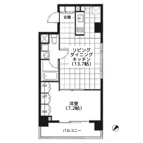 レジディア南雪谷 - 間取り図