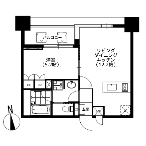 レジディア日本橋馬喰町Ⅲ - 間取り図