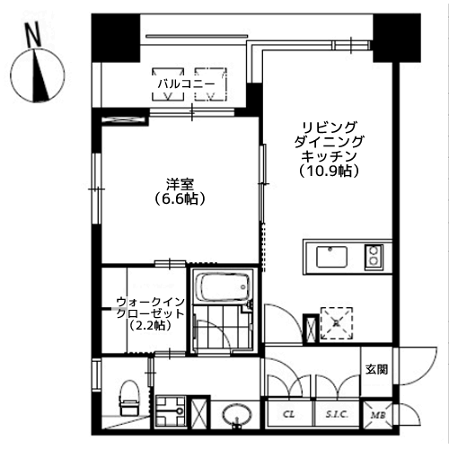 レジディア日本橋馬喰町Ⅲ - 間取り図