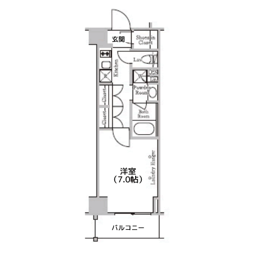 レジディア千駄木 - 間取り図