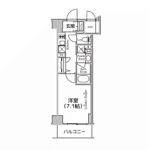 レジディア千駄木 - 間取り図