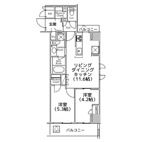 レジディア千駄木 - 間取り図