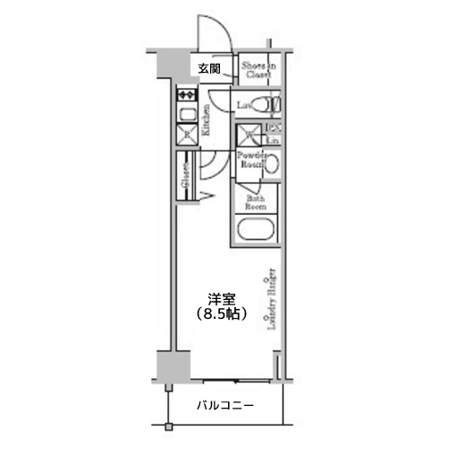 レジディア千駄木 - 間取り図