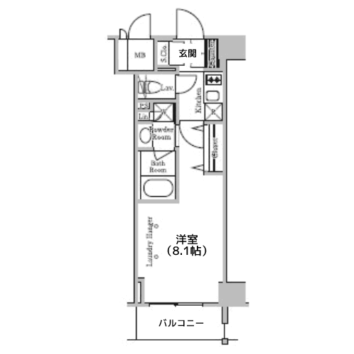 レジディア千駄木 - 間取り図