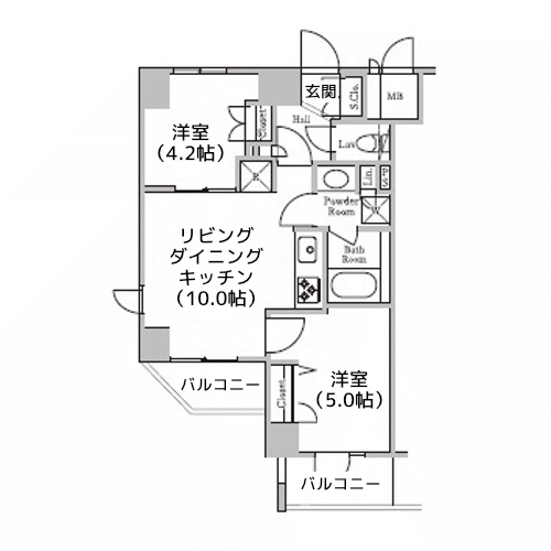 レジディア千駄木 - 間取り図