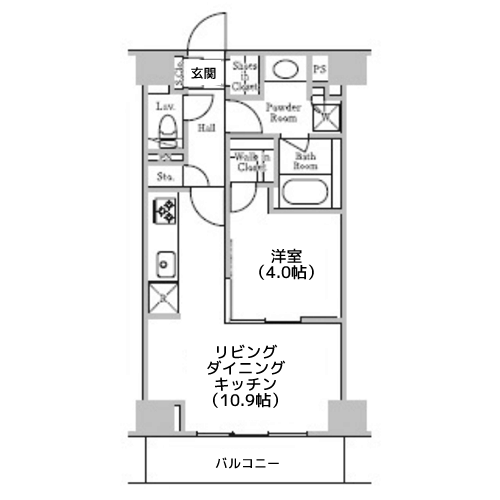 レジディア千駄木 - 間取り図