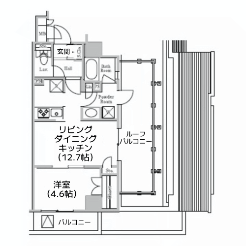 レジディア千駄木 - 間取り図
