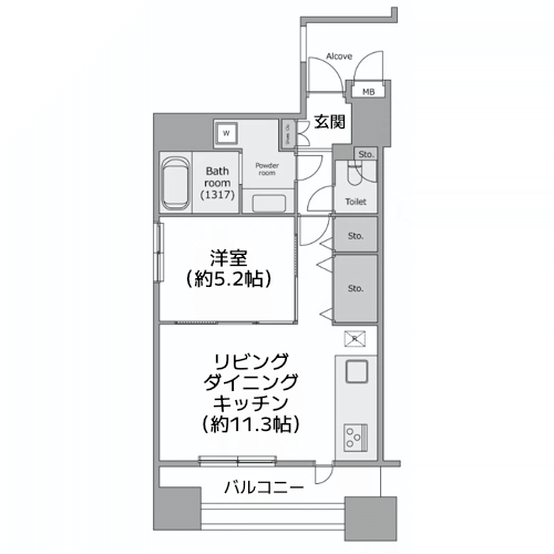 レジディア芝大門Ⅱ - 間取り図