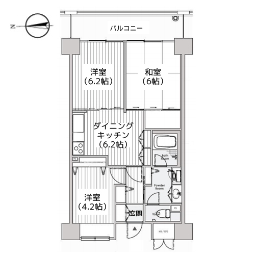 レジディア芝浦 - 間取り図