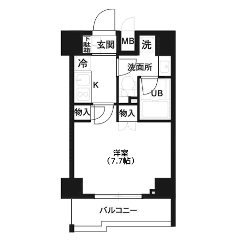 レジディア白金高輪 - 間取り図