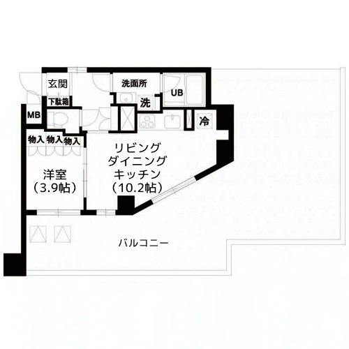 レジディア白金高輪 - 間取り図