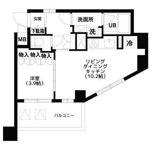 レジディア白金高輪 - 間取り図