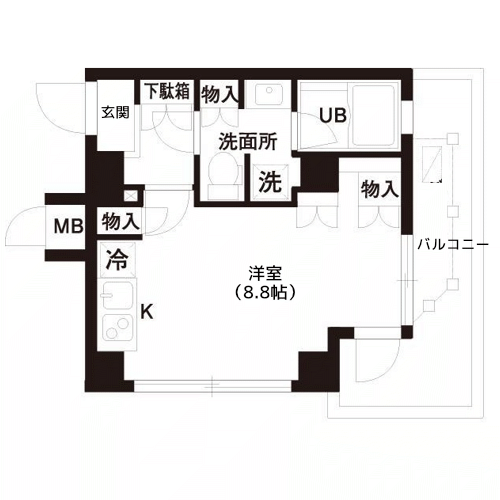 レジディア白金高輪 - 間取り図