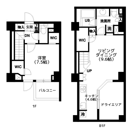 レジディア白金高輪 - 間取り図