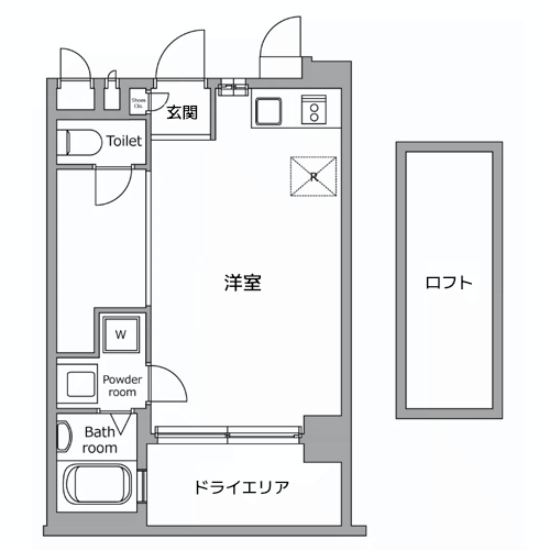 レジディア代々木Ⅱ - 間取り図