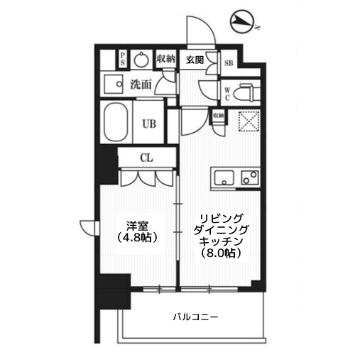 PEAKS神田 - 間取り図