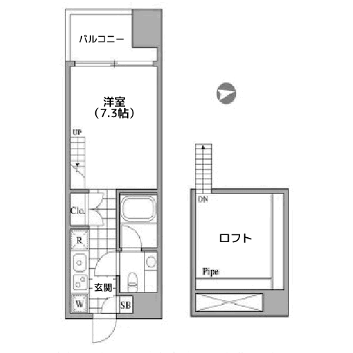 RIZ高輪 - 間取り図