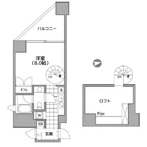 RIZ高輪 - 間取り図