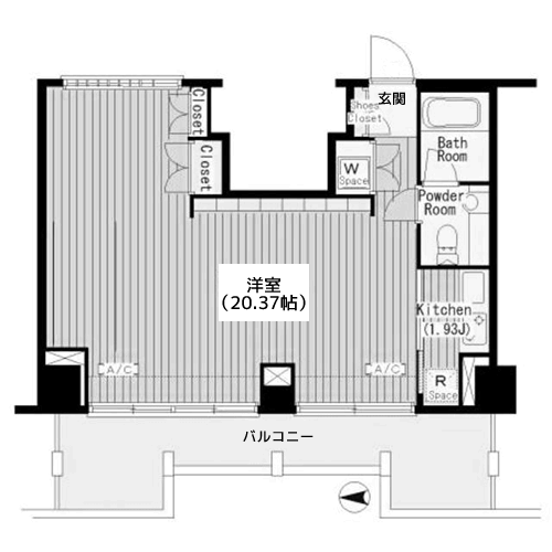 F10タイプ - 間取り図