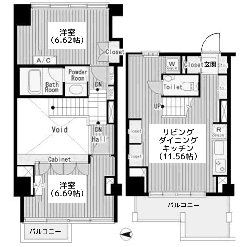ROKA TERRAZZA - 間取り図