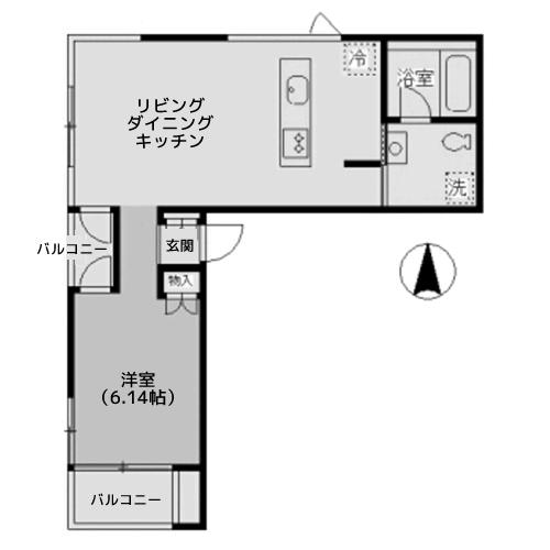 ルビア中野坂上 - 間取り図