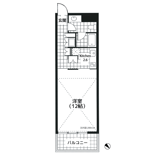 Rue Franche - 間取り図