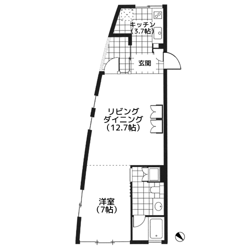 Rue Franche - 間取り図