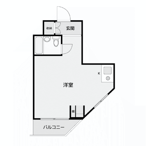 ONE ROOF FLAT - 間取り図