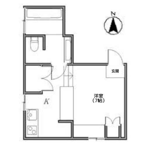 サンフェル恵比寿 - 間取り図