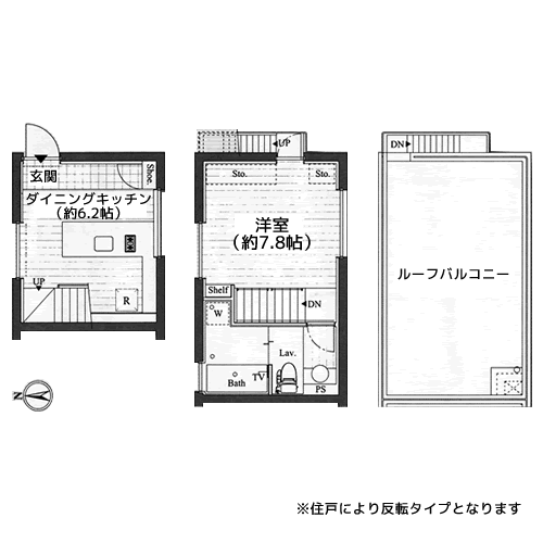 サンフェル恵比寿 - 間取り図