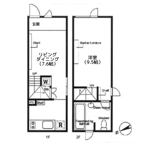 サンフェル神宮前 - 間取り図