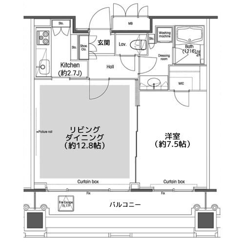品川グラスレジデンス - 間取り図