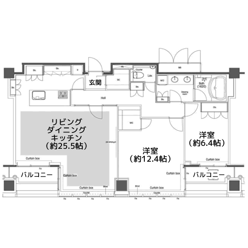 品川グラスレジデンス - 間取り図