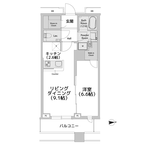 品川ハートビュータワー - 間取り図