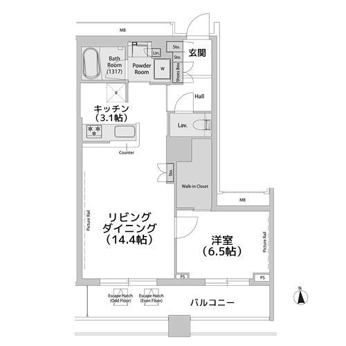 品川ハートビュータワー - 間取り図