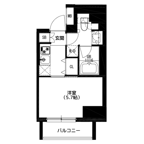 白金ウエスト - 間取り図