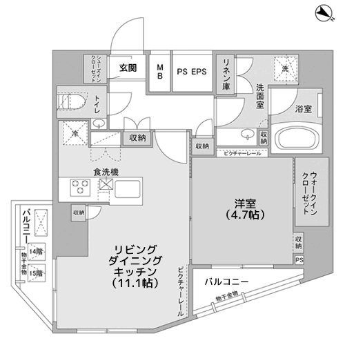 SIL西五反田 - 間取り図