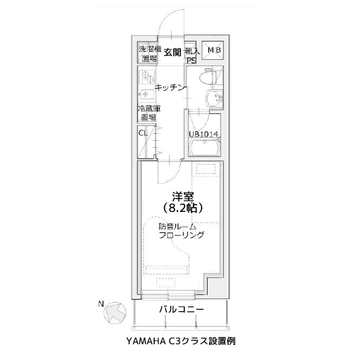 サウンドプルーフ中目黒 - 間取り図