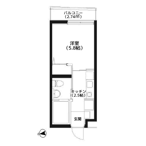 スペックハウス白金台 - 間取り図