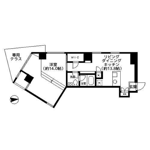 ディームス等々力 - 間取り図