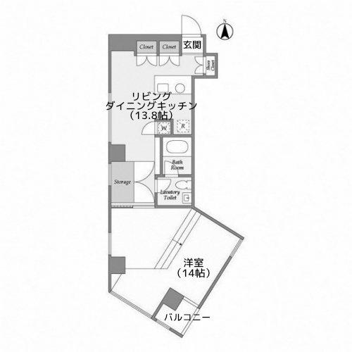 エスタート等々力 - 間取り図